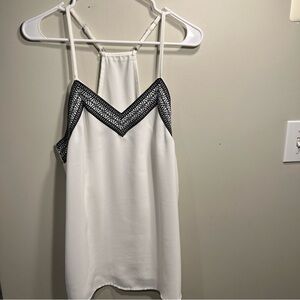 Cami with black and navy stitching